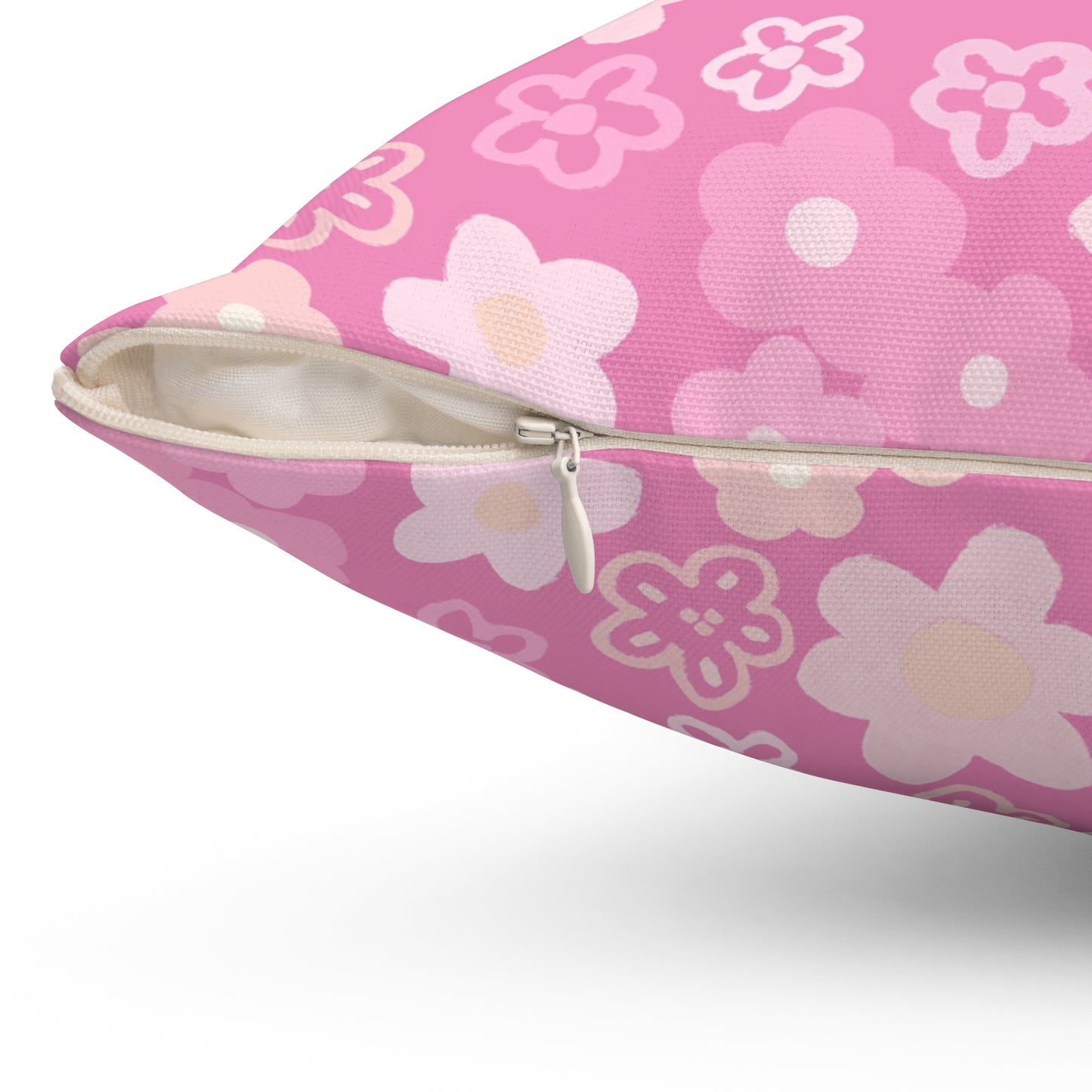 Coquette Pink Floral Pillow