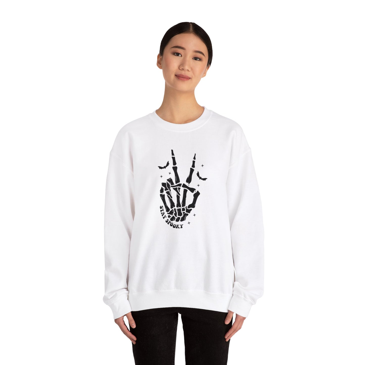 Skeleton Peace Halloween Sweatshirt