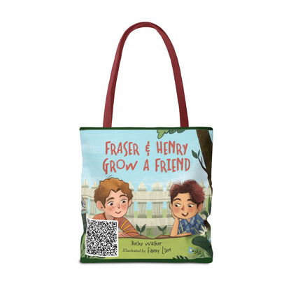 Fraser & Henry Grow a Friend Book Illustration Tote Bag