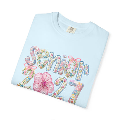 Senior 2027 Floral Graduation T-Shirt