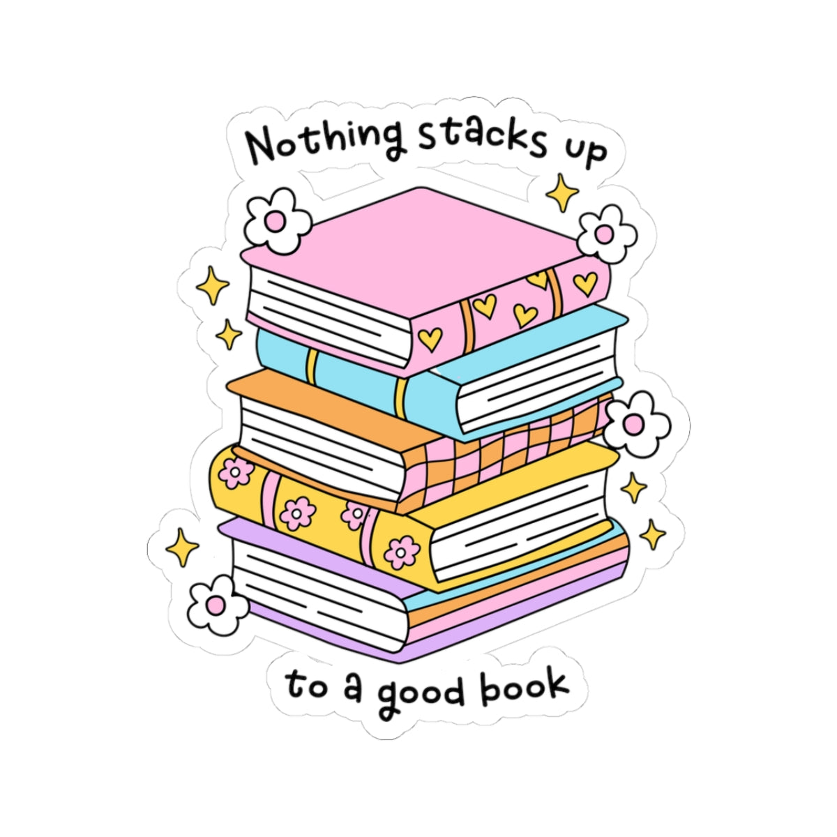 Book Lover's Kiss-Cut Stickers