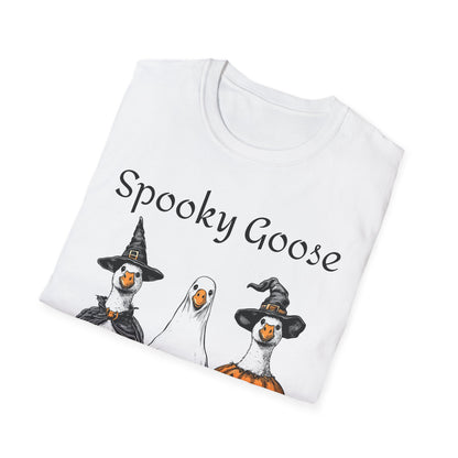 Spooky Goose Halloween Softstyle Adult T-Shirt