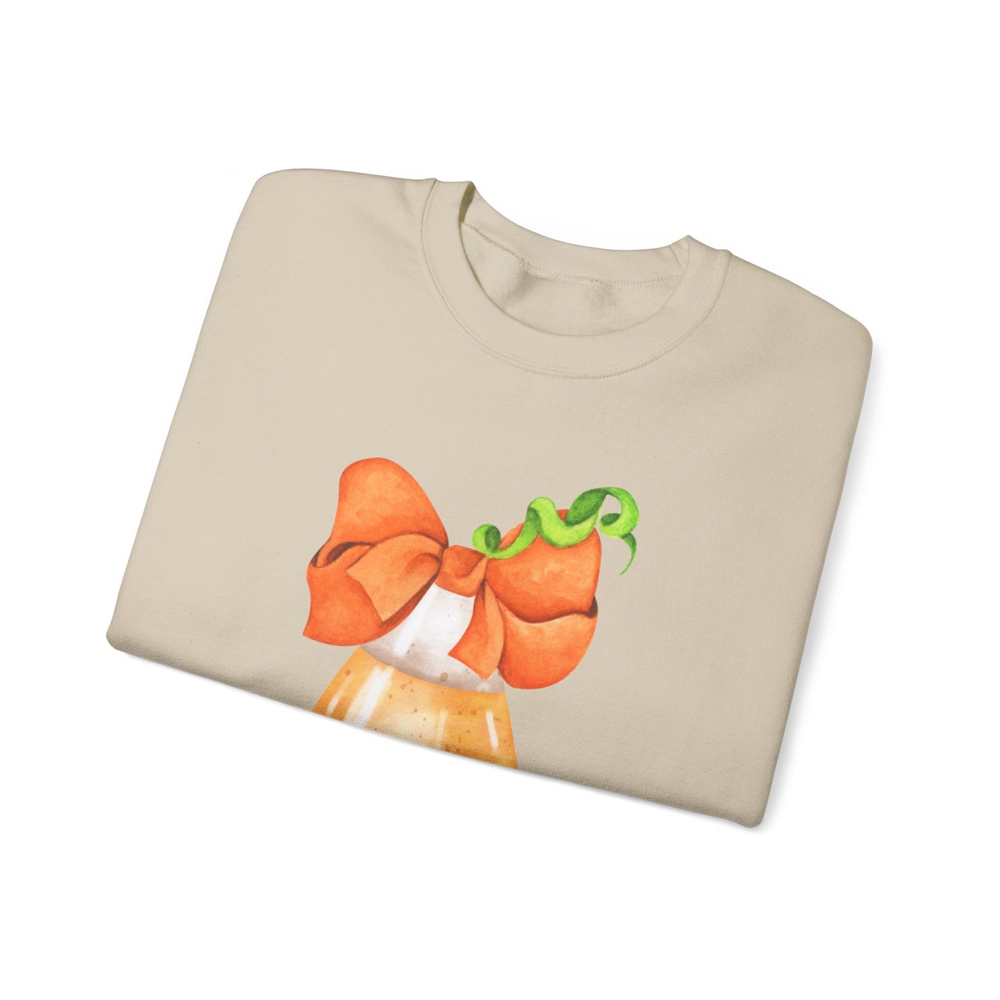 Candy Corn Coquette Halloween Sweatshirt