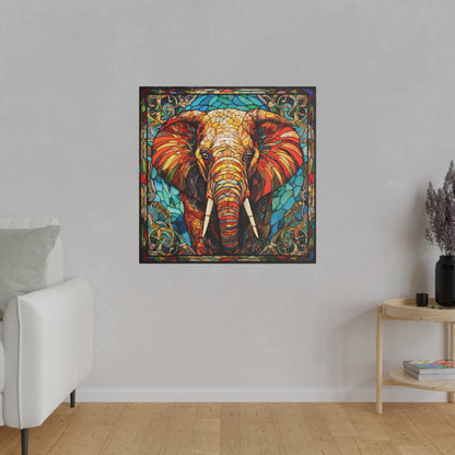 Elephant Wall Art Matte Canvas