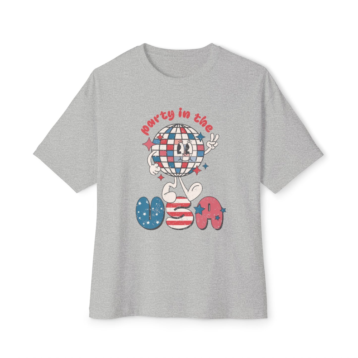 Retro Party in the USA Unisex Oversized Boxy Tee