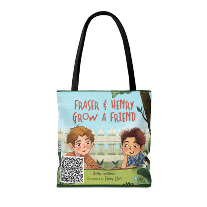 Fraser & Henry Grow a Friend Book Illustration Tote Bag