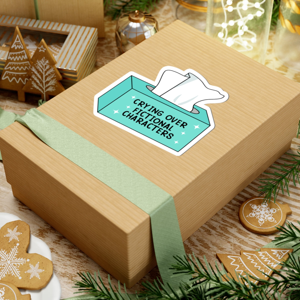 Crying Over Fictional Characters Book Lover Stickers