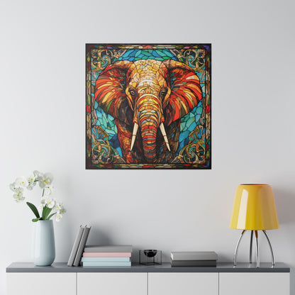 Elephant Wall Art Matte Canvas