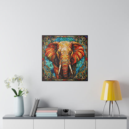 Elephant Wall Art Matte Canvas