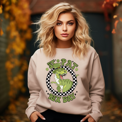 St. Pat Rex Day St. Patrick's Day Sweatshirt