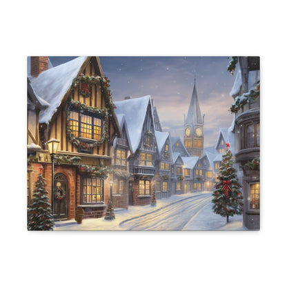 Christmas Village Canvas Art