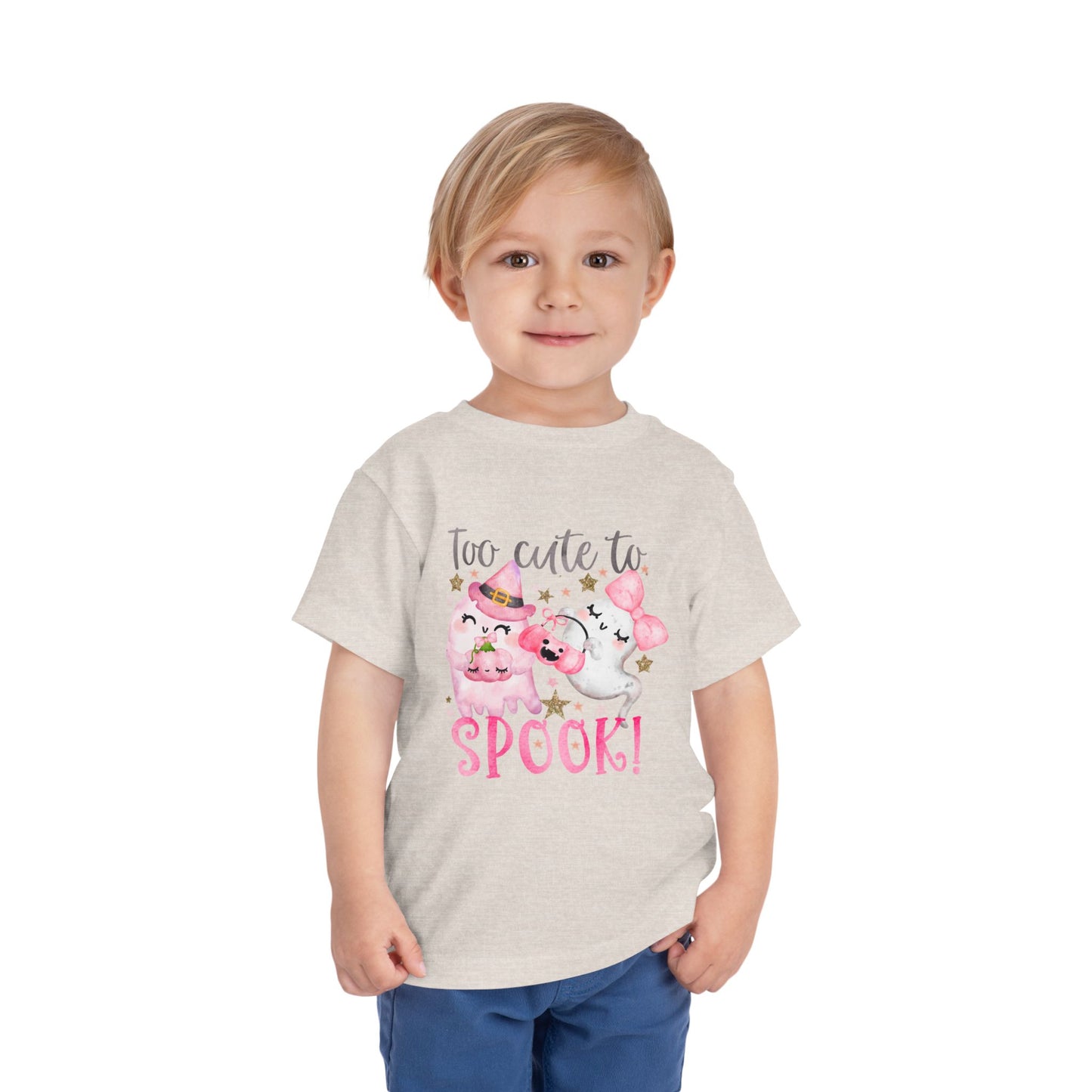 Too Cute To Spook Toddler Halloween Tee