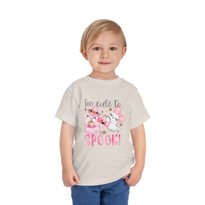 Too Cute To Spook Toddler Halloween Tee