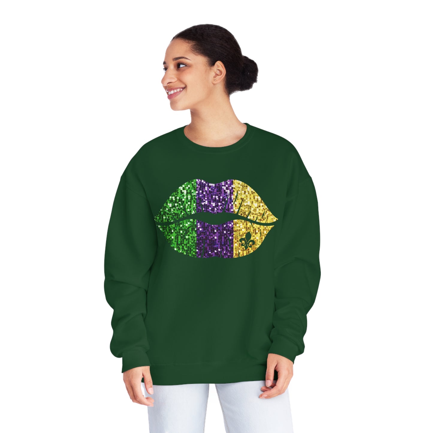 Mardi Gras Lips Sweatshirt