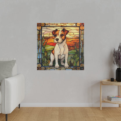 Jack Russell Wall Art Matte Canvas