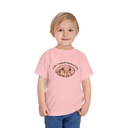 Daddy's Football Watching Buddy Toddler Tee