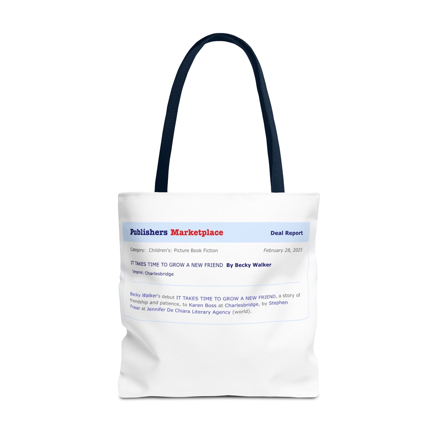 Tote Bag — Publishers Marketplace Announcement Tote