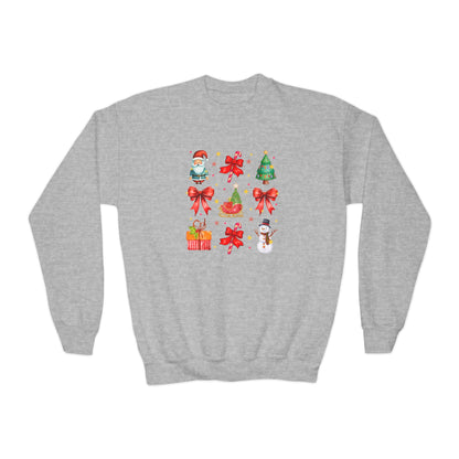 Coquotte Christmas Items Youth Crewneck Sweatshirt