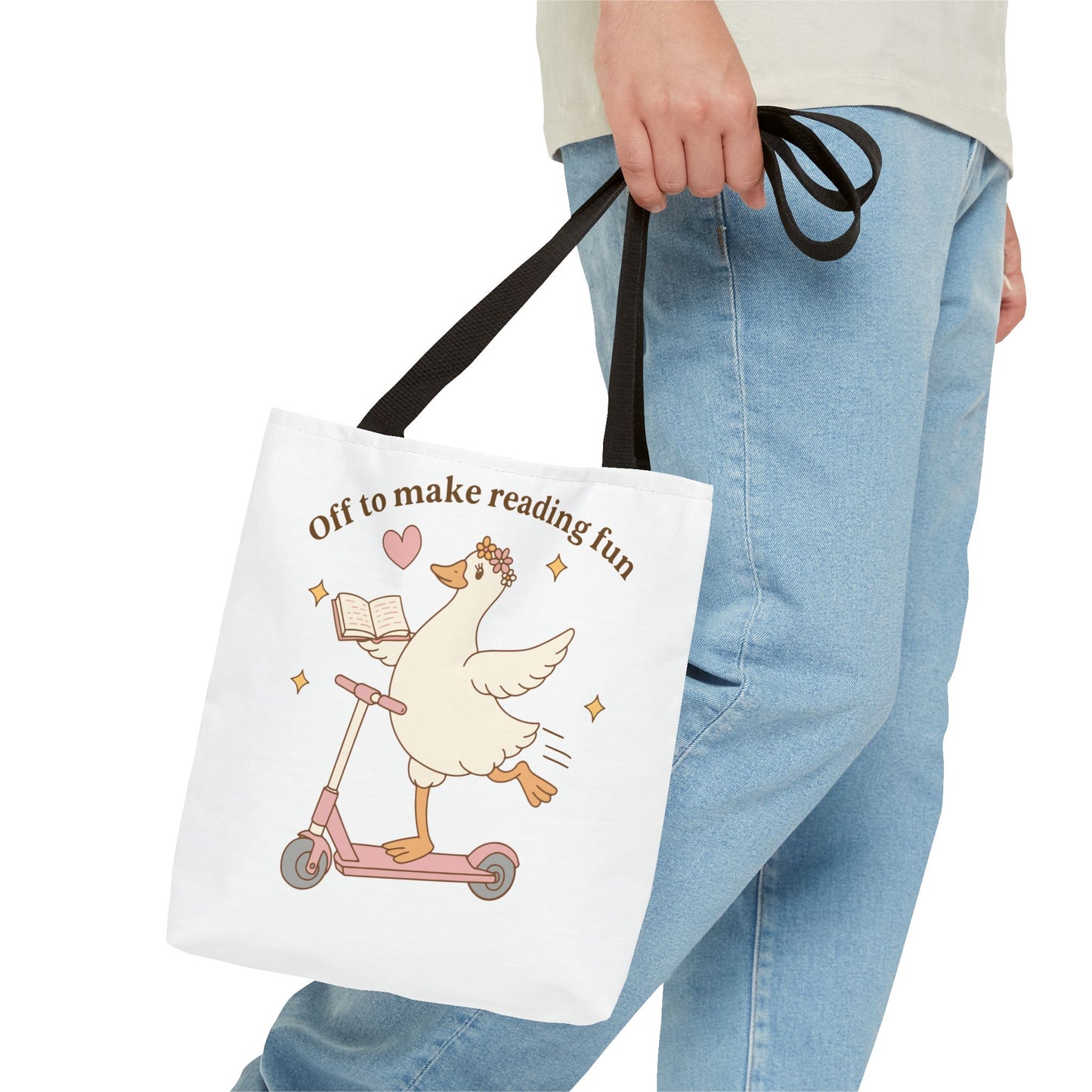 "Off to Make Reading Fun"Book Lover Tote