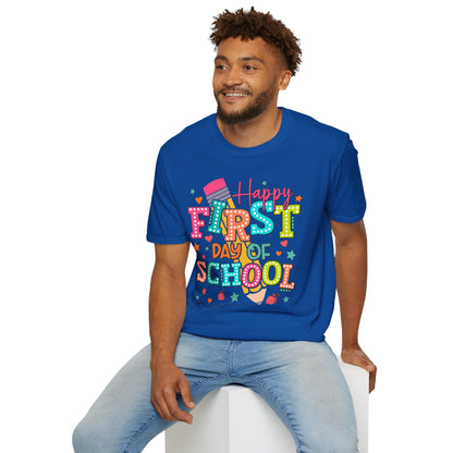 Happy First Day of School Unisex Softstyle T-Shirt