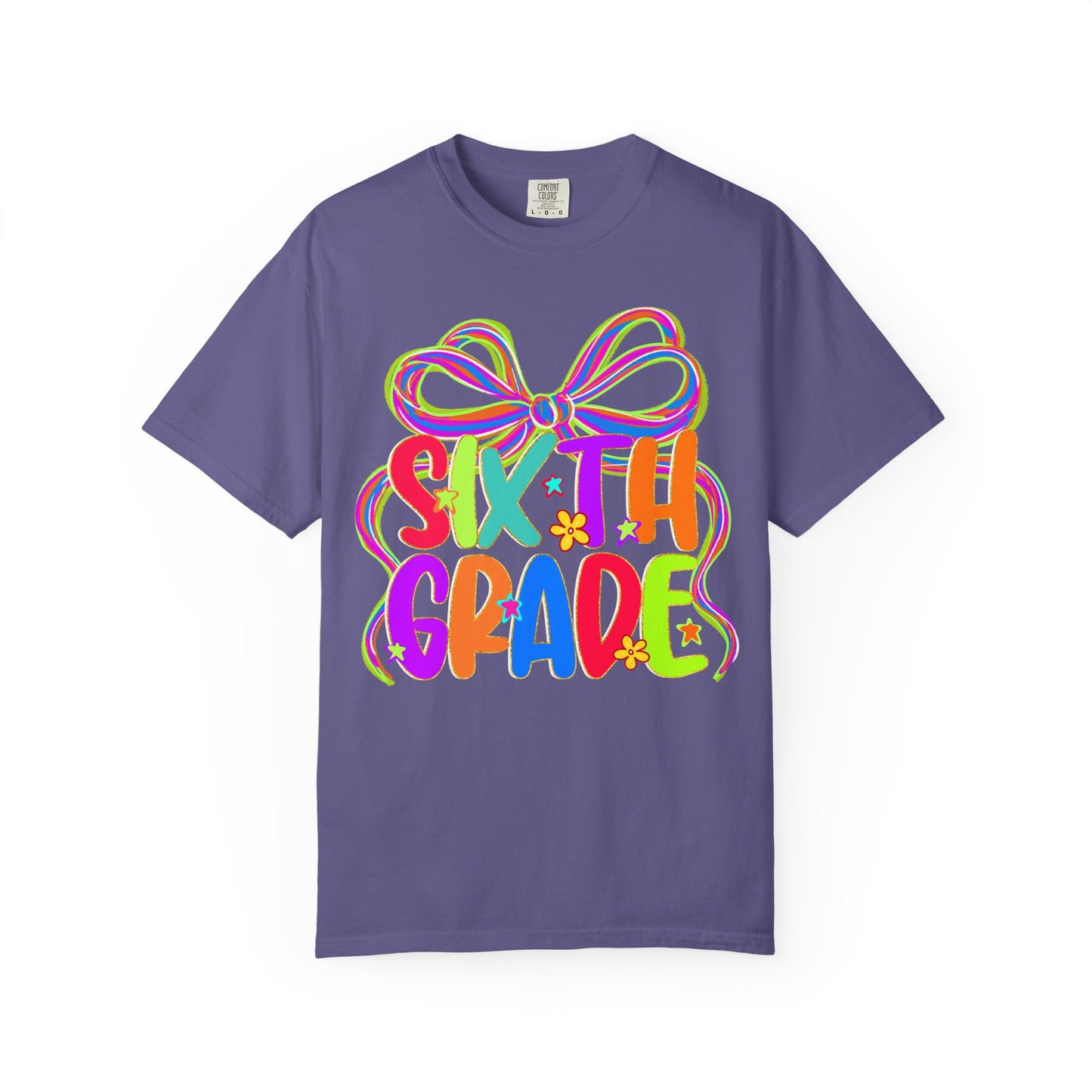 Sixth Grade Neon Back to School T-Shirt