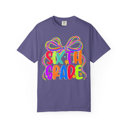 Sixth Grade Neon Back to School T-Shirt