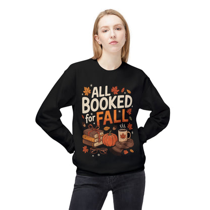 All Booked for Fall-Themed Adult Sweatshirt