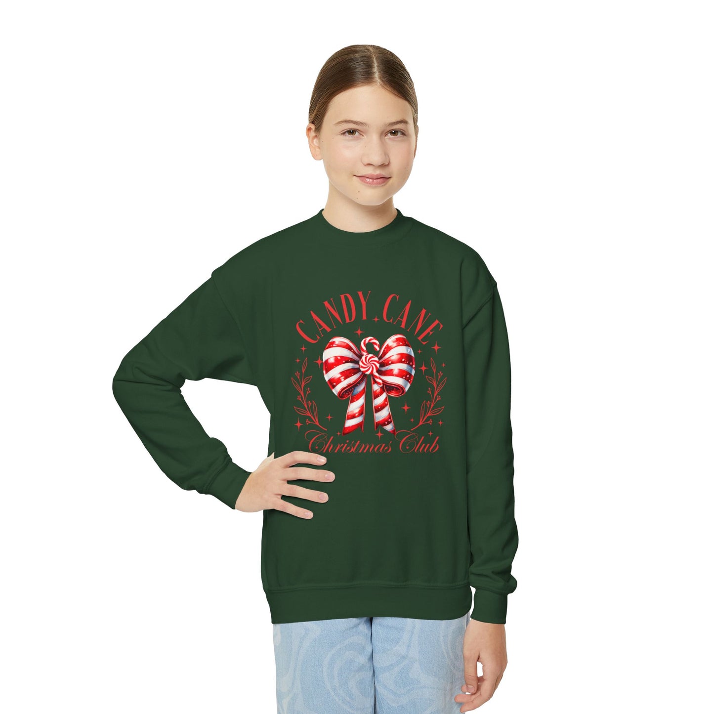 Candy Cane Christmas Club Youth Sweatshirt