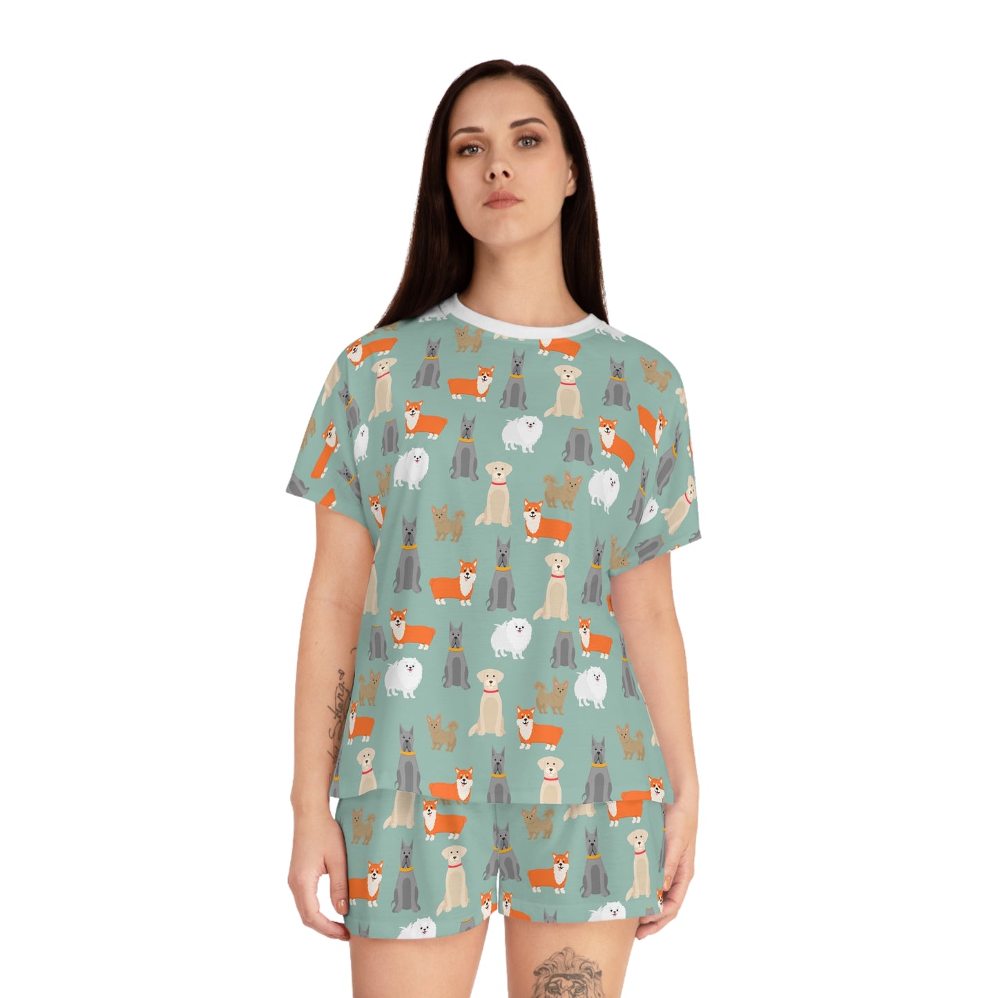 Cozy Dog Lover Print Women's Pajama Set