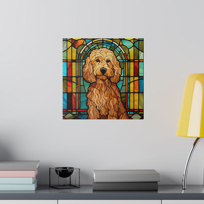 Goldendoodle Wall Art Matte Canvas