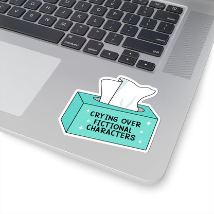 Crying Over Fictional Characters Book Lover Stickers