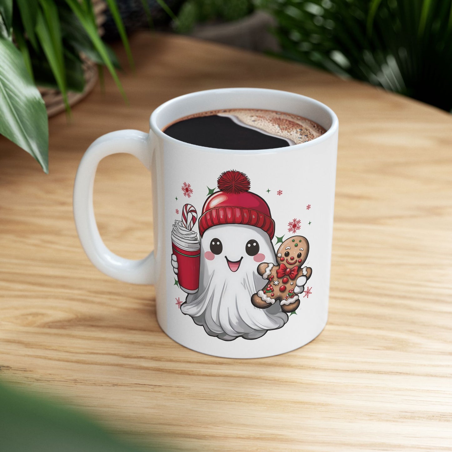 Christmas Ghost Ceramic Mug