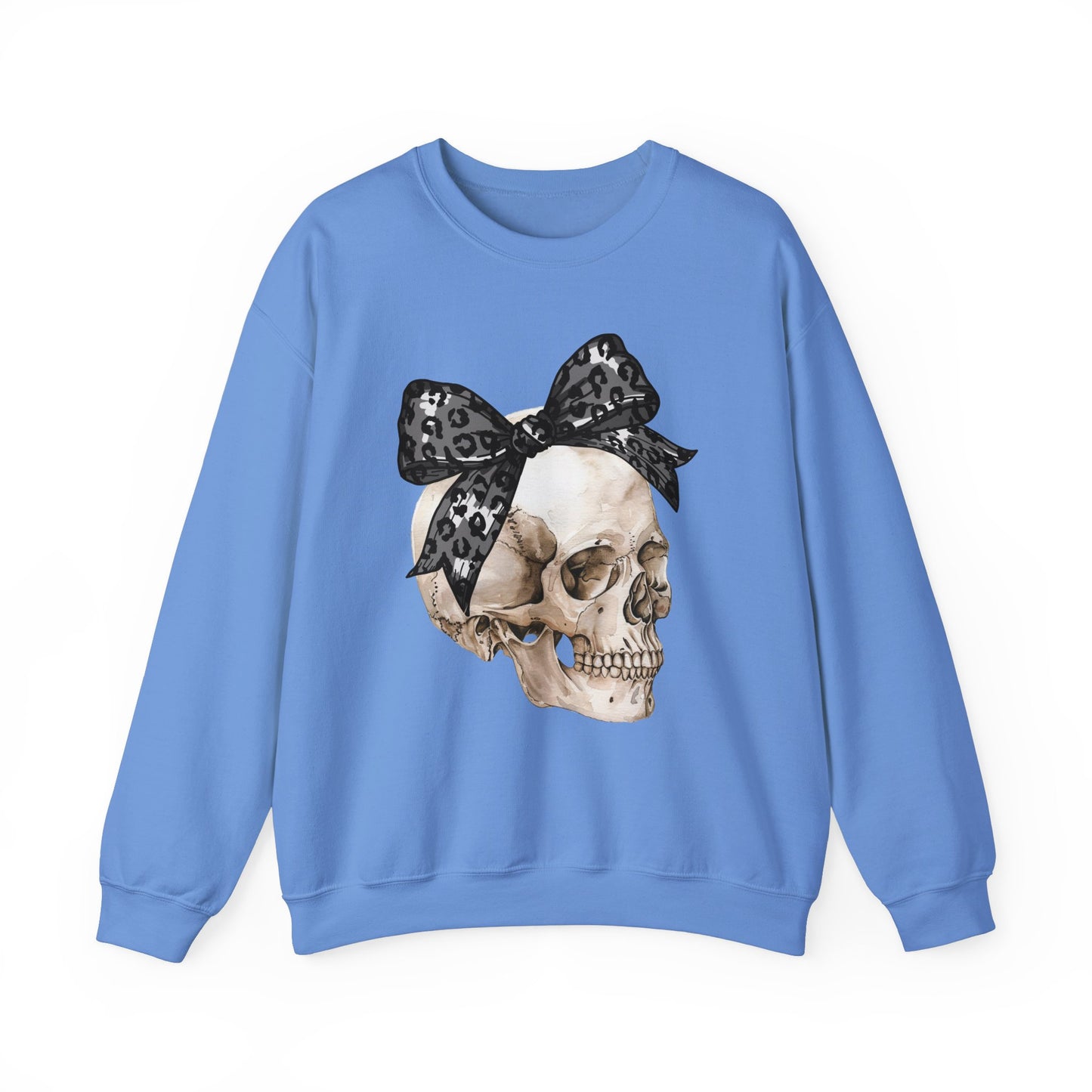 Halloween Skull with Bow Sweatshirt