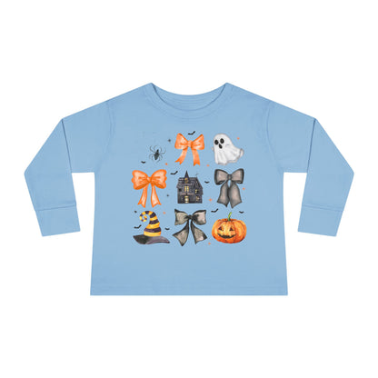 Halloween Coquette Toddler Long Sleeve Tee