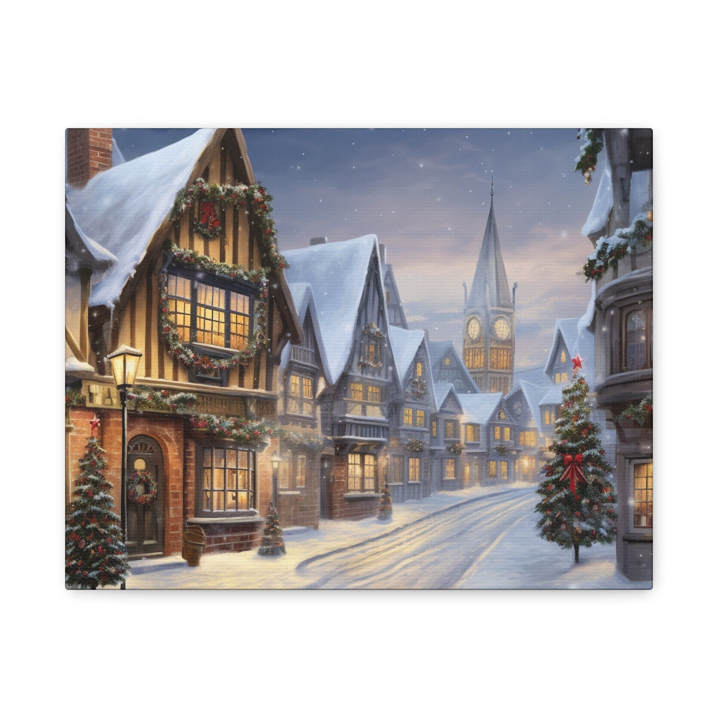 Christmas Village Canvas Art