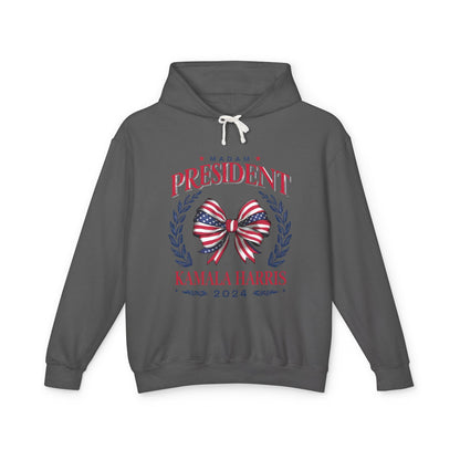 Coquette Kamala Harris for President Lightweight Hoodie