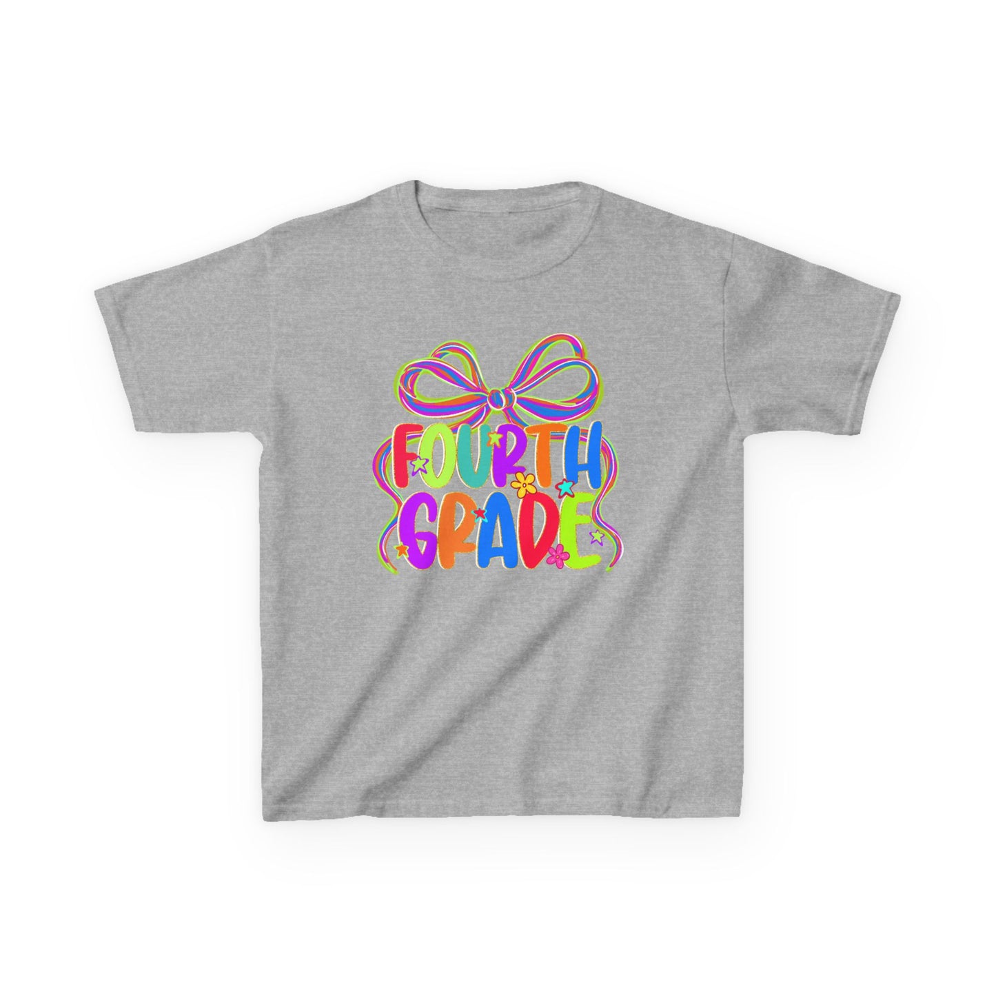 Neon Fourth Grade Back to School Kids Tee