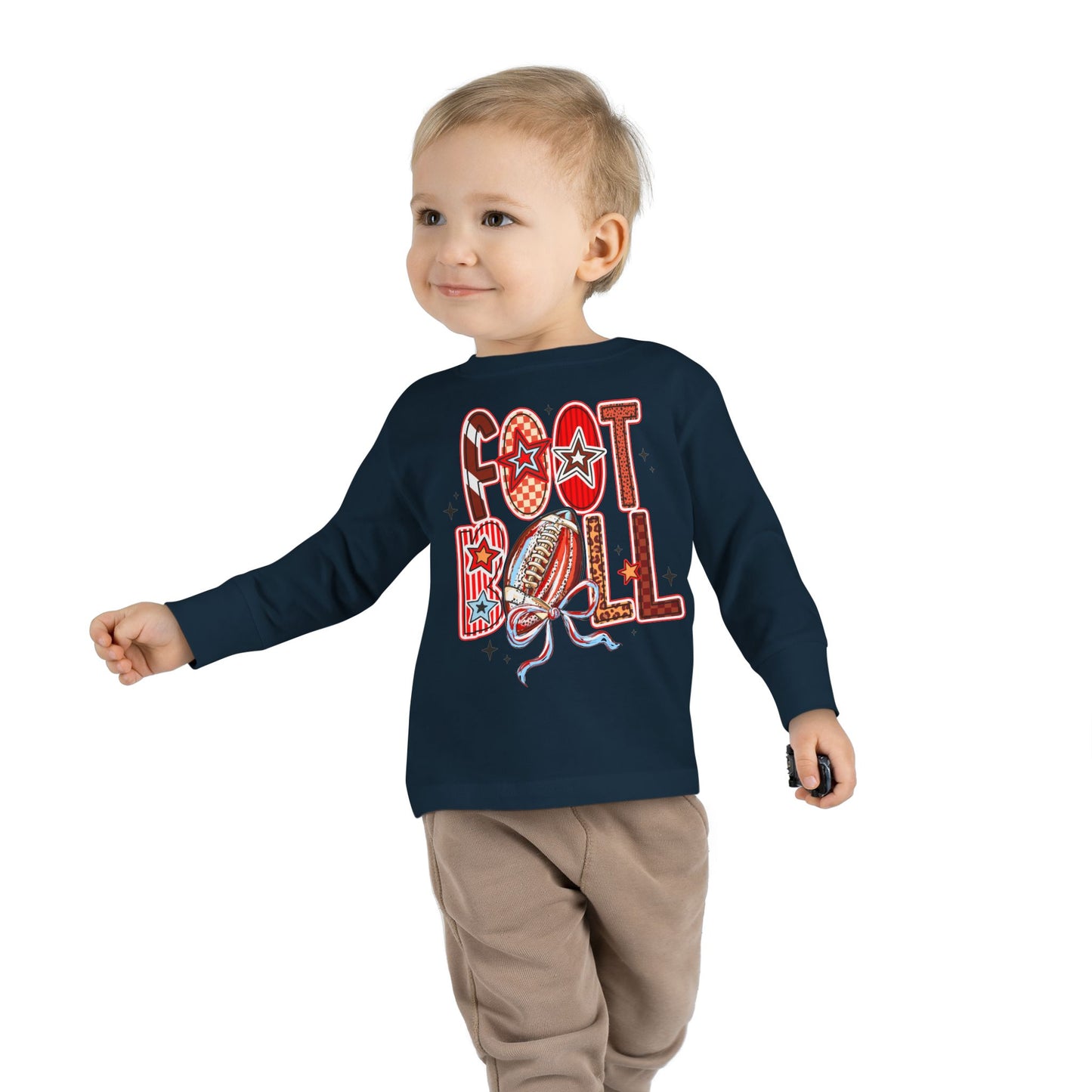 Toddler Football Long Sleeve Tee
