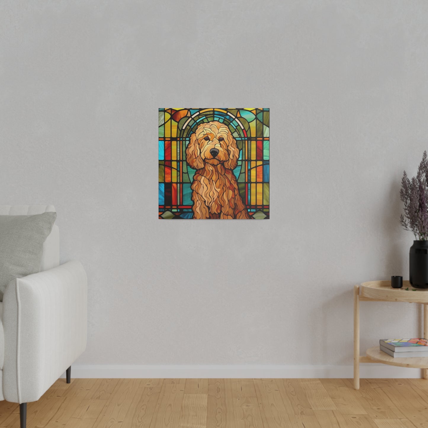 Goldendoodle Wall Art Matte Canvas