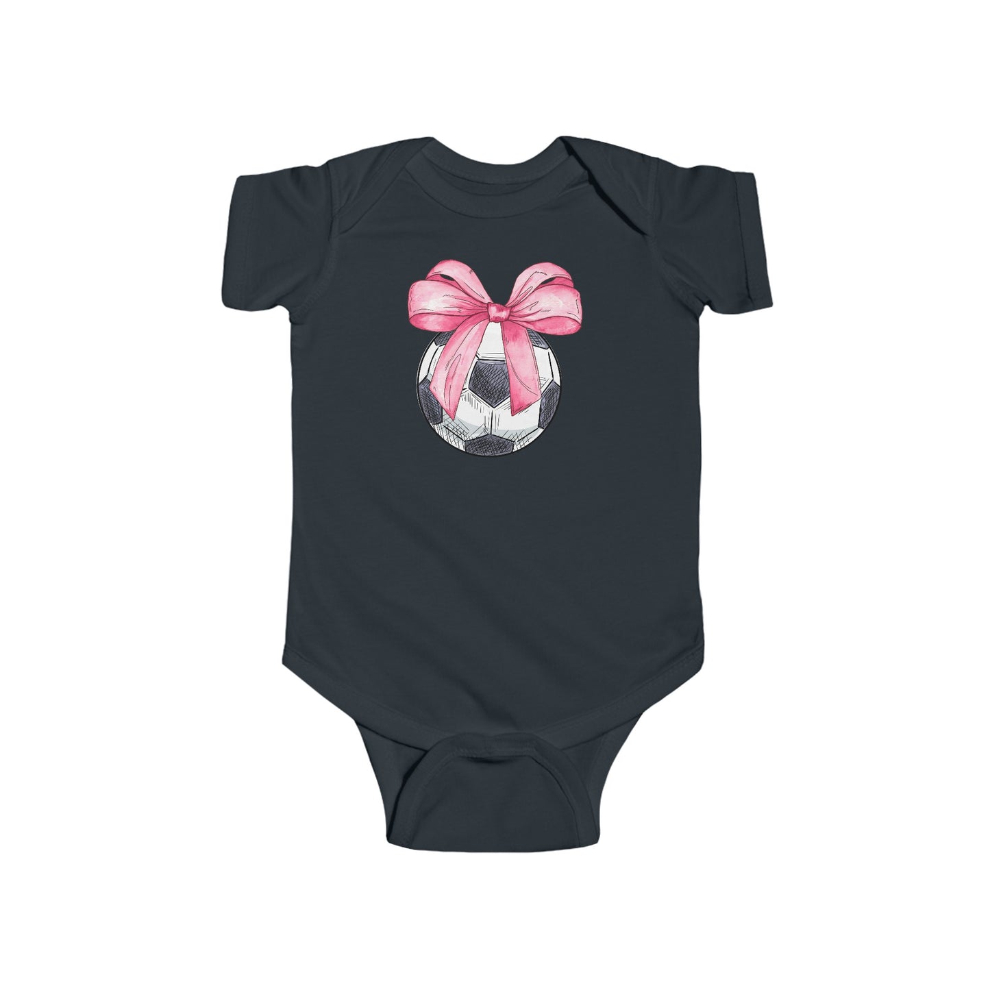 Soccer Coquette Infant Fine Jersey Bodysuit Onsie