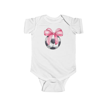 Soccer Coquette Infant Fine Jersey Bodysuit Onsie