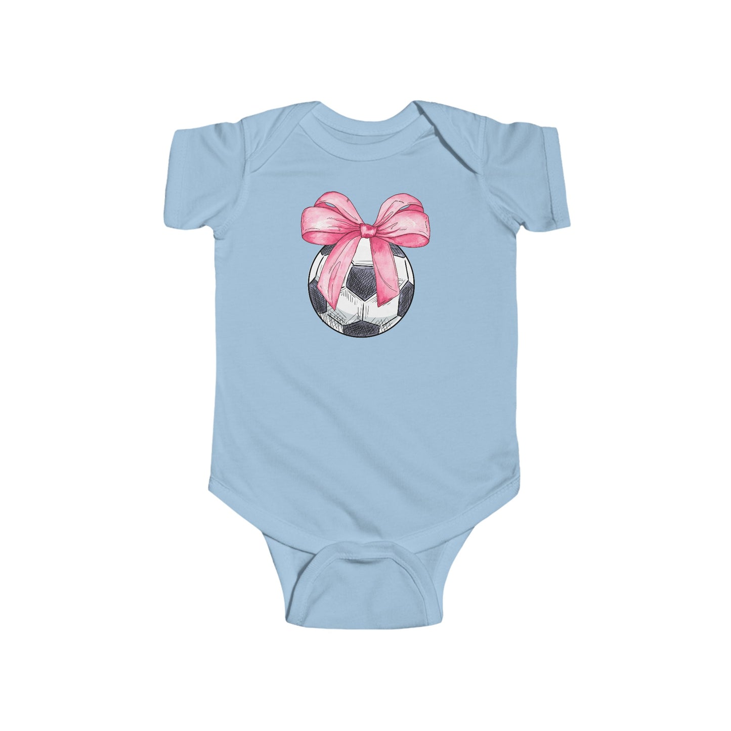 Soccer Coquette Infant Fine Jersey Bodysuit Onsie