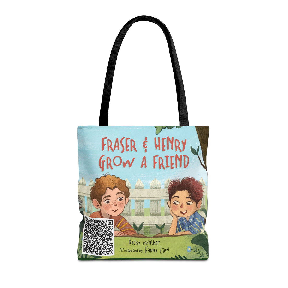 Fraser & Henry Grow a Friend Book Illustration Tote Bag
