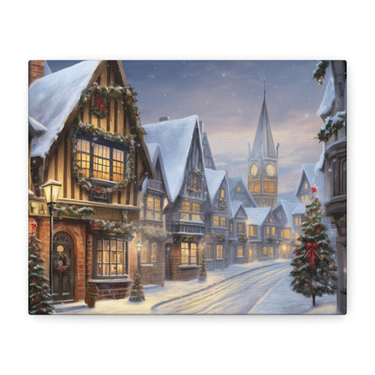 Christmas Village Canvas Art