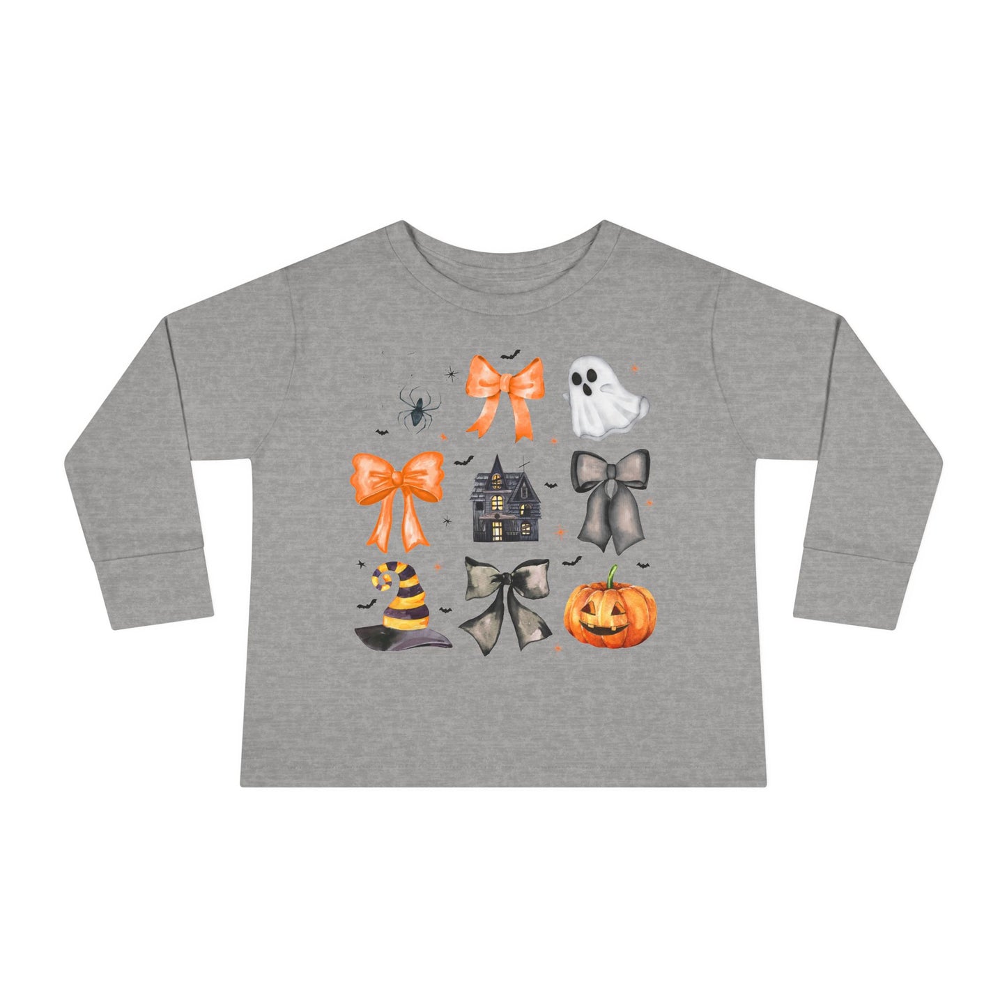 Halloween Coquette Toddler Long Sleeve Tee