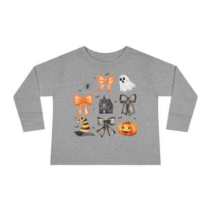 Halloween Coquette Toddler Long Sleeve Tee