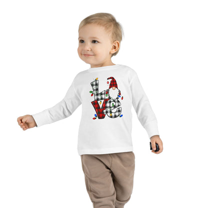 Christmas Gnome Toddler Long Sleeve T-Shirt