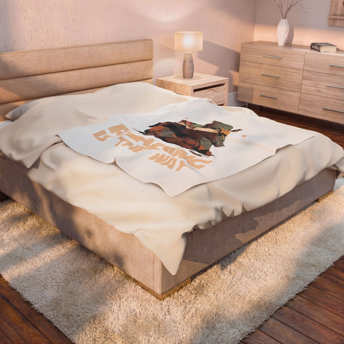 “Reading Is The Way” Mandalorian & Baby Yoda Plush Blanket