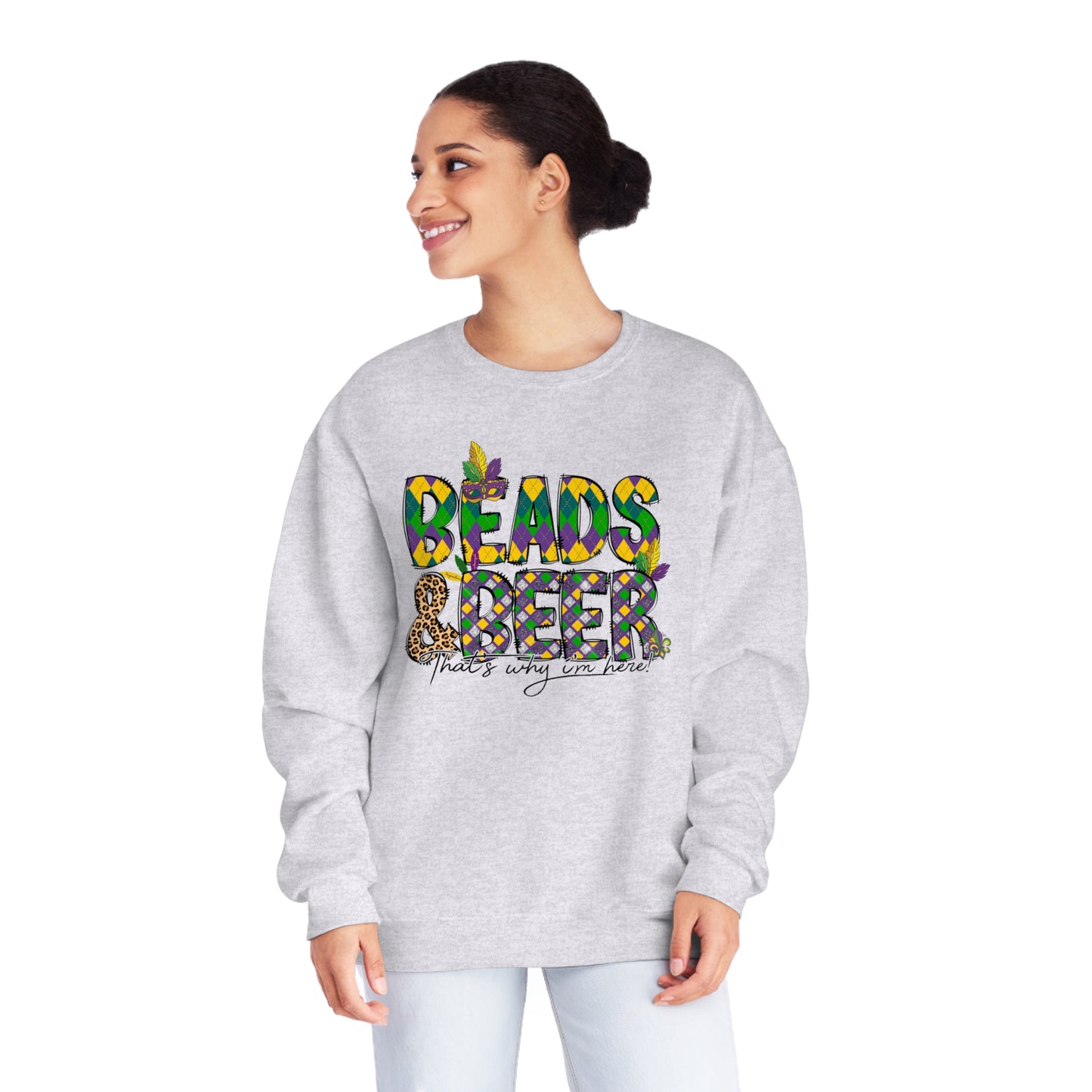 Mardi Gras Beads Sweatshirt