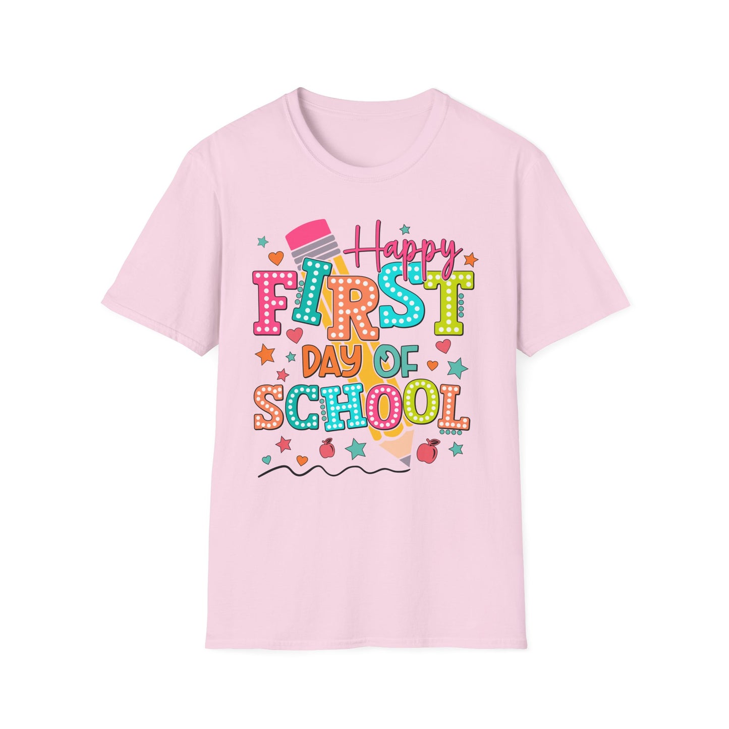 Happy First Day of School Unisex Softstyle T-Shirt